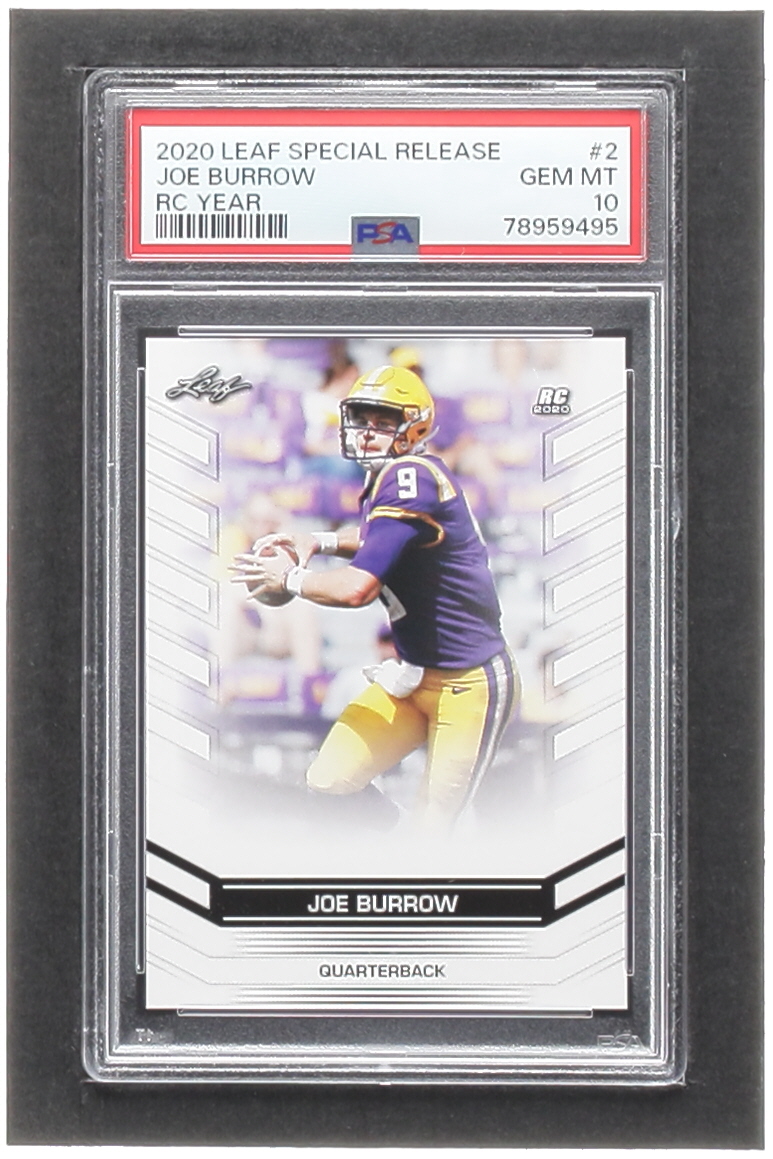 Joe Burrow 2020 Leaf Special Release RC Year #RC02 RC (PSA 10) at PristineAuction.com Joe Burrow 2020 Leaf Special Release RC Year #RC02 RC (PSA 10) at PristineAuction.com