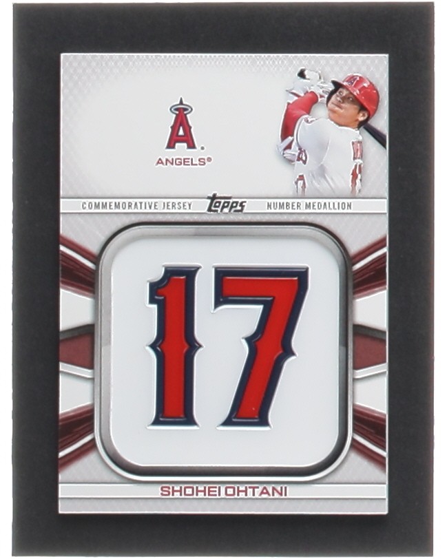 Shohei Ohtani 2022 Topps Commemorative Player Jersey Number Medallions #JNMSO at PristineAuction.com Shohei Ohtani 2022 Topps Commemorative Player Jersey Number Medallions #JNMSO at PristineAuction.com