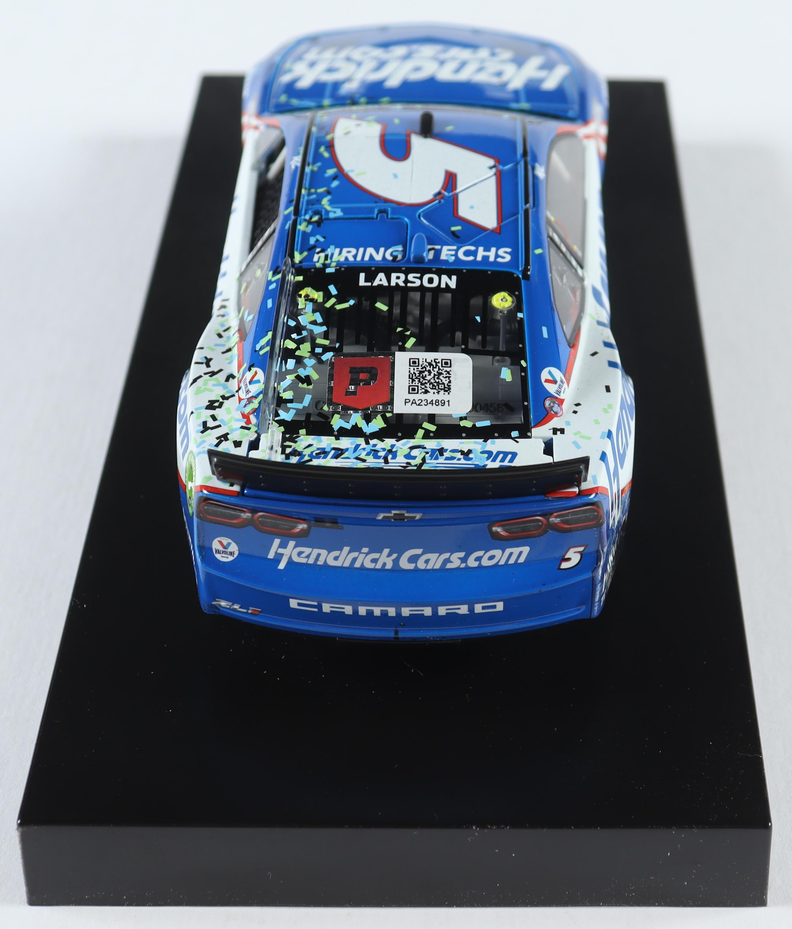 Kyle Larson Signed LE NASCAR #5 Hendrickcars.com Auto Club Win 2022 Camaro ZL1 - 1:24 Premium Diecast Car (PA) at PristineAuction.com Kyle Larson Signed LE NASCAR #5 Hendrickcars.com Auto Club Win 2022 Camaro ZL1 - 1:24 Premium Diecast Car (PA) at PristineAuction.com