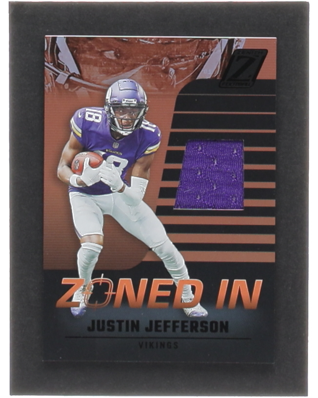 Justin Jefferson 2022 Zenith Zoned In Materials #12 at PristineAuction.com Justin Jefferson 2022 Zenith Zoned In Materials #12 at PristineAuction.com