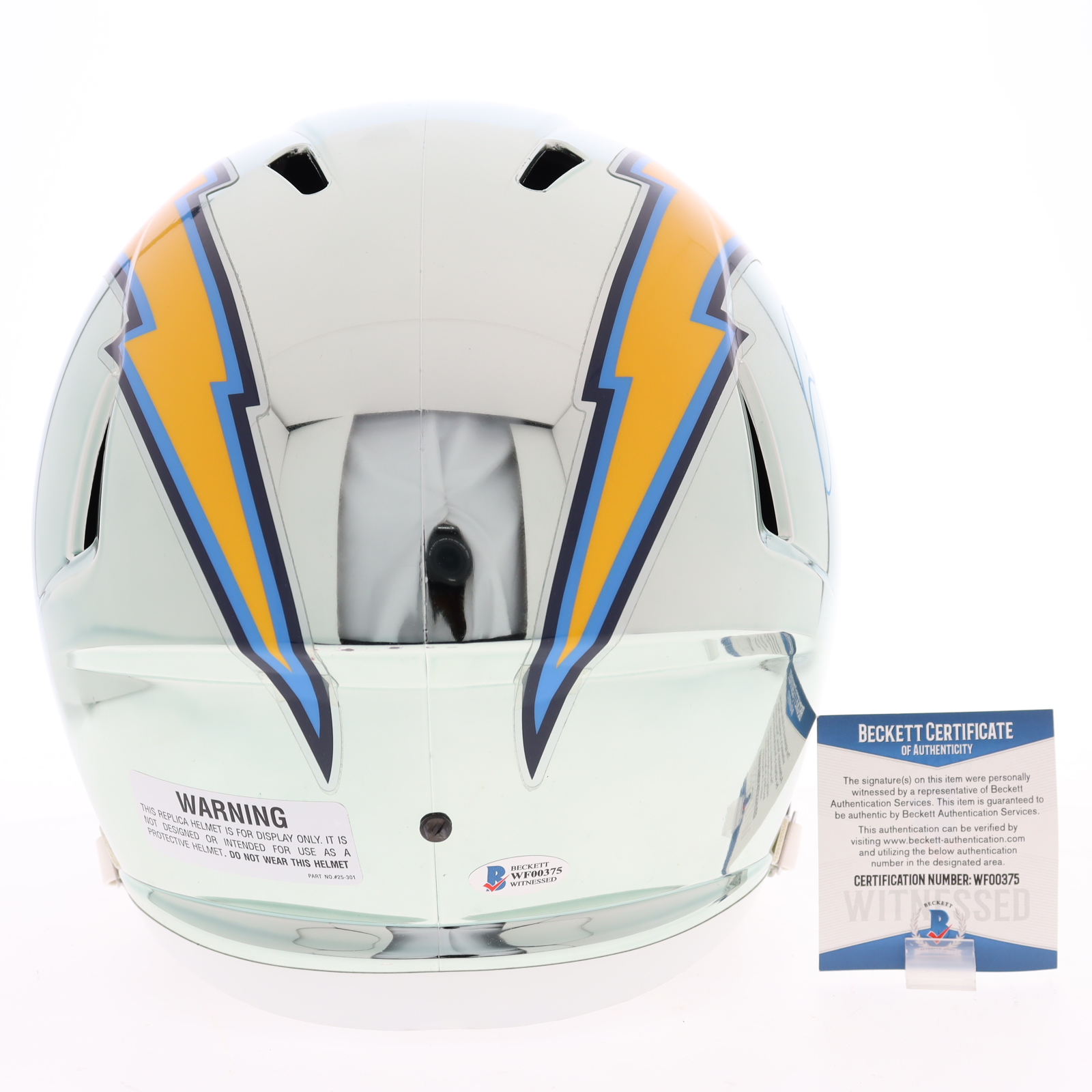 Justin Herbert Signed Chargers Full-Size Chrome Speed Helmet Inscribed "Most TD's BY A Rookie QB" & "2020 NFL ROY" (Beckett) at PristineAuction.com Justin Herbert Signed Chargers Full-Size Chrome Speed Helmet Inscribed "Most TD's BY A Rookie QB" & "2020 NFL ROY" (Beckett) at PristineAuction.com