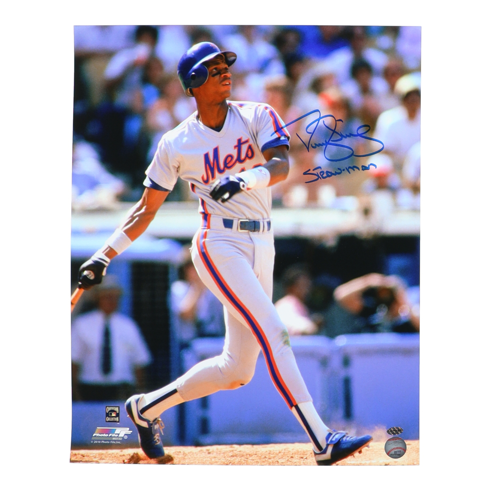 Darryl Strawberry Signed 16x20 Photo Inscribed "Strawman" (Leaf