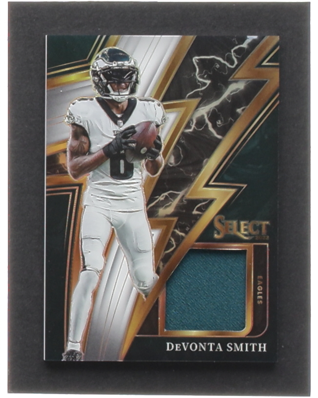 DeVonta Smith 2022 Select Sparks Materials Prizm White #31 #08/75 at PristineAuction.com DeVonta Smith 2022 Select Sparks Materials Prizm White #31 #08/75 at PristineAuction.com