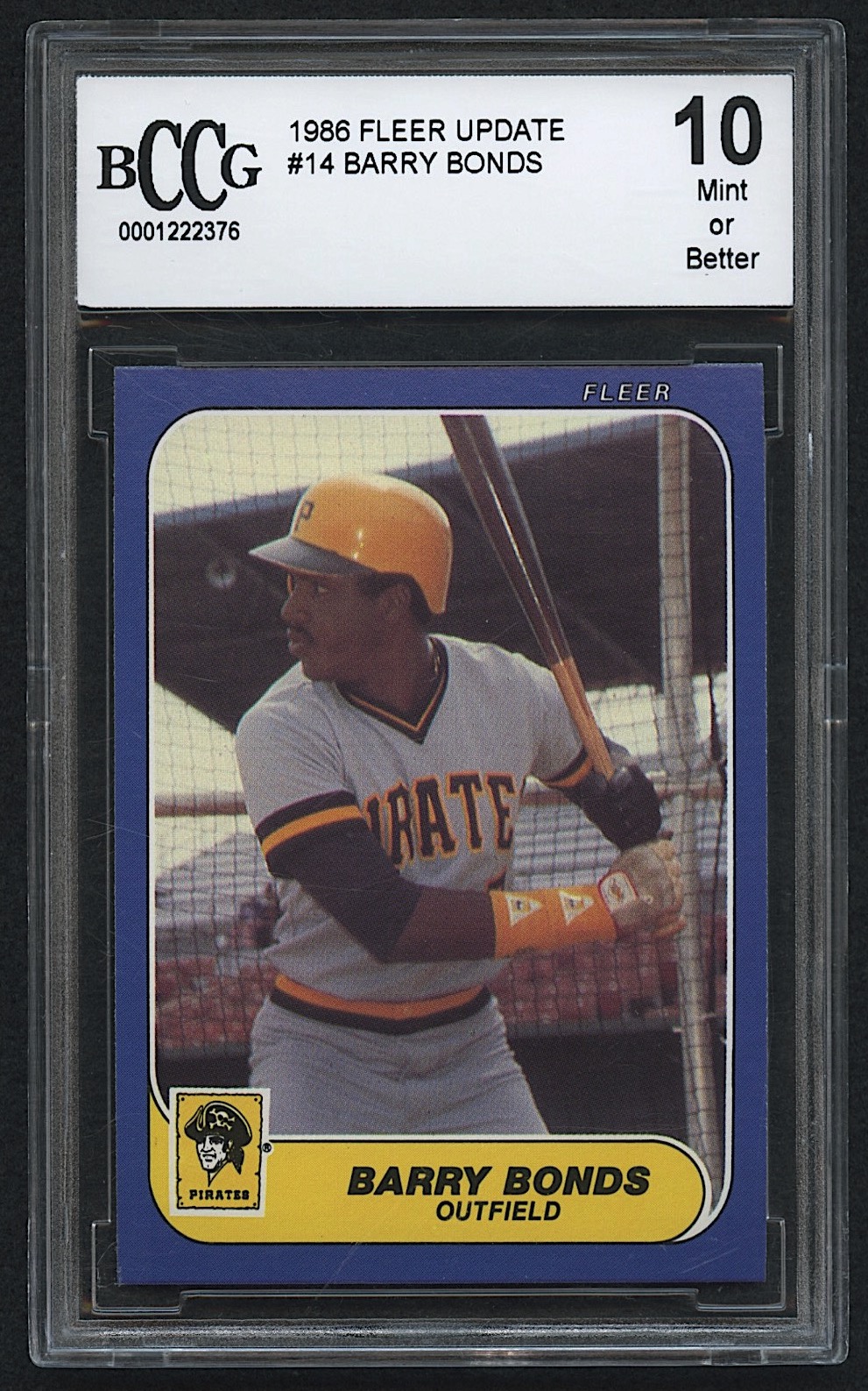 Barry Bonds 1986 Fleer Update #U14 XRC (BCCG 10) at PristineAuction.com Barry Bonds 1986 Fleer Update #U14 XRC (BCCG 10) at PristineAuction.com