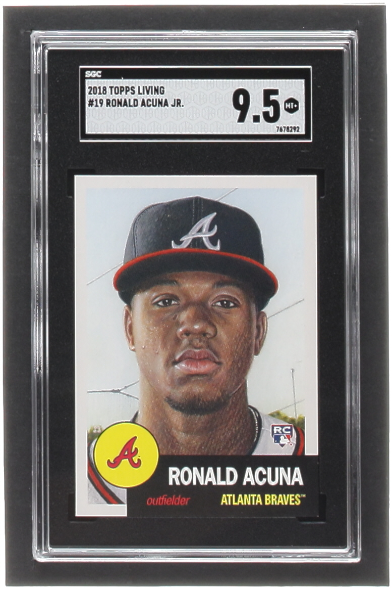 Ronald Acuna Jr. 2018 Topps Living #19 RC (SGC 9.5) at PristineAuction.com Ronald Acuna Jr. 2018 Topps Living #19 RC (SGC 9.5) at PristineAuction.com