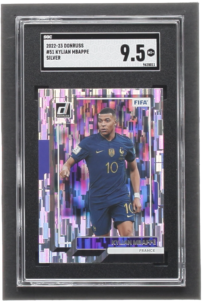 Kylian Mbappe 2022-23 Donruss Silver #51 (SGC 9.5) at PristineAuction.com Kylian Mbappe 2022-23 Donruss Silver #51 (SGC 9.5) at PristineAuction.com