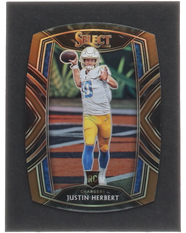 Justin Herbert 2020 Select Prizm Copper Die Cut #244 RC #056/355 at PristineAuction.com Justin Herbert 2020 Select Prizm Copper Die Cut #244 RC #056/355 at PristineAuction.com