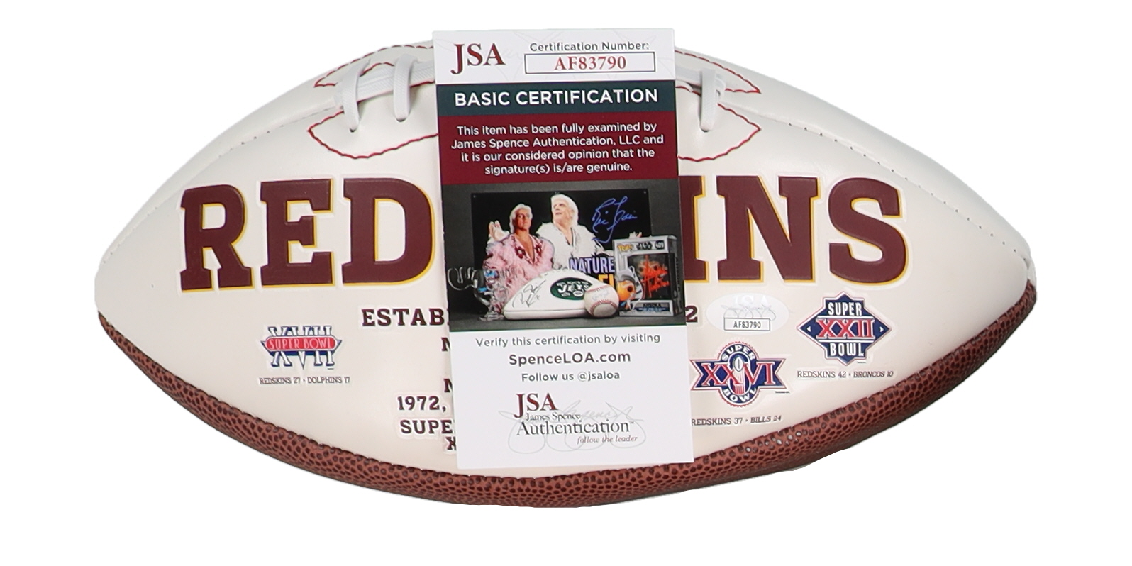 Brian Mitchell Signed Redskins Logo Football (JSA) at PristineAuction.com Brian Mitchell Signed Redskins Logo Football (JSA) at PristineAuction.com