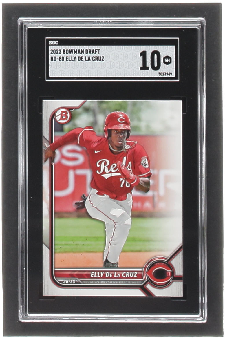 Elly De La Cruz 2022 Bowman Draft #BD80 RC (SGC 10) at PristineAuction.com Elly De La Cruz 2022 Bowman Draft #BD80 RC (SGC 10) at PristineAuction.com