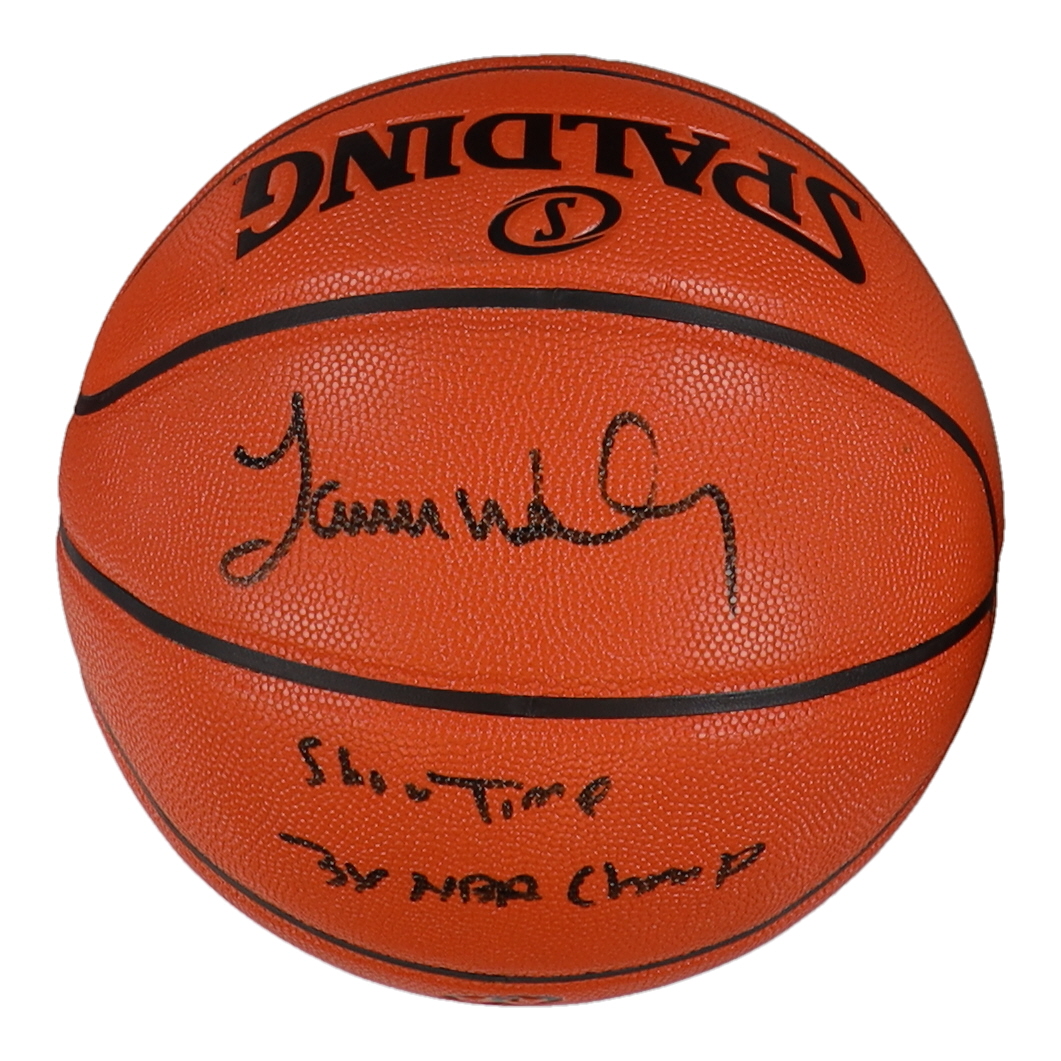 James Worthy Signed NBA Game Ball Series Basketball Inscribed "Showtime" & "3X NBA Champ" (Steiner) at PristineAuction.com James Worthy Signed NBA Game Ball Series Basketball Inscribed "Showtime" & "3X NBA Champ" (Steiner) at PristineAuction.com