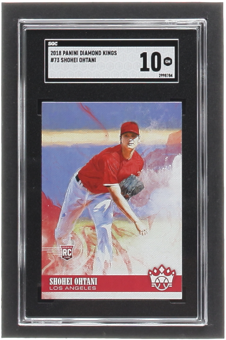 Shohei Ohtani 2018 Diamond Kings #73 RC (SGC 10) at PristineAuction.com Shohei Ohtani 2018 Diamond Kings #73 RC (SGC 10) at PristineAuction.com