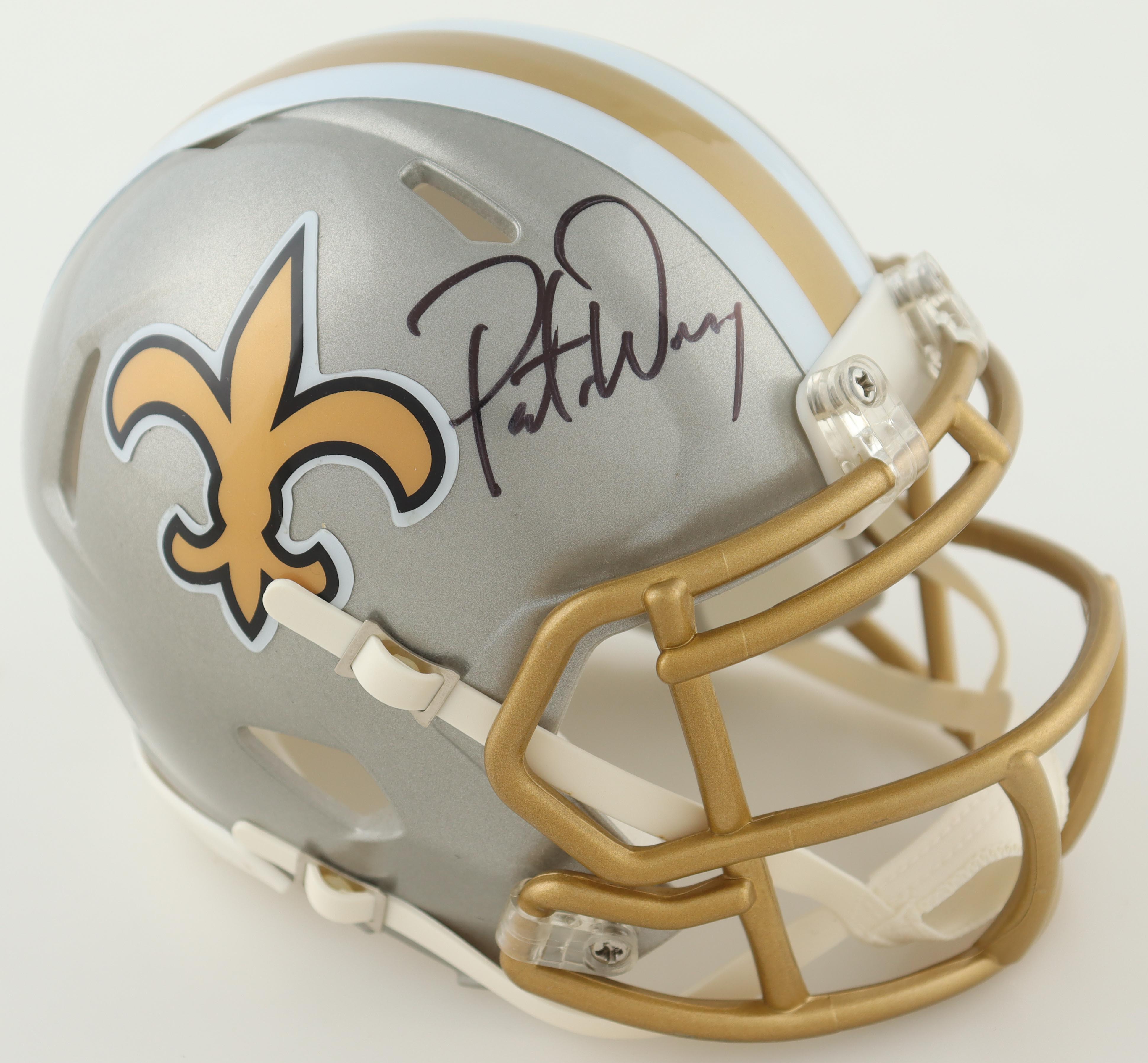 Pete Werner Signed Saints Flash Alternate Speed Mini Helmet (Gameday) at PristineAuction.com Pete Werner Signed Saints Flash Alternate Speed Mini Helmet (Gameday) at PristineAuction.com