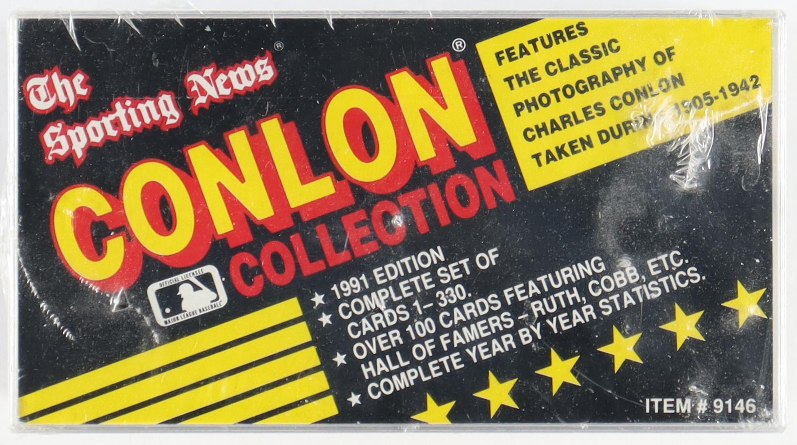 1991 Conlon Collection Baseball Factory Set with (330) Cards at PristineAuction.com 1991 Conlon Collection Baseball Factory Set with (330) Cards at PristineAuction.com