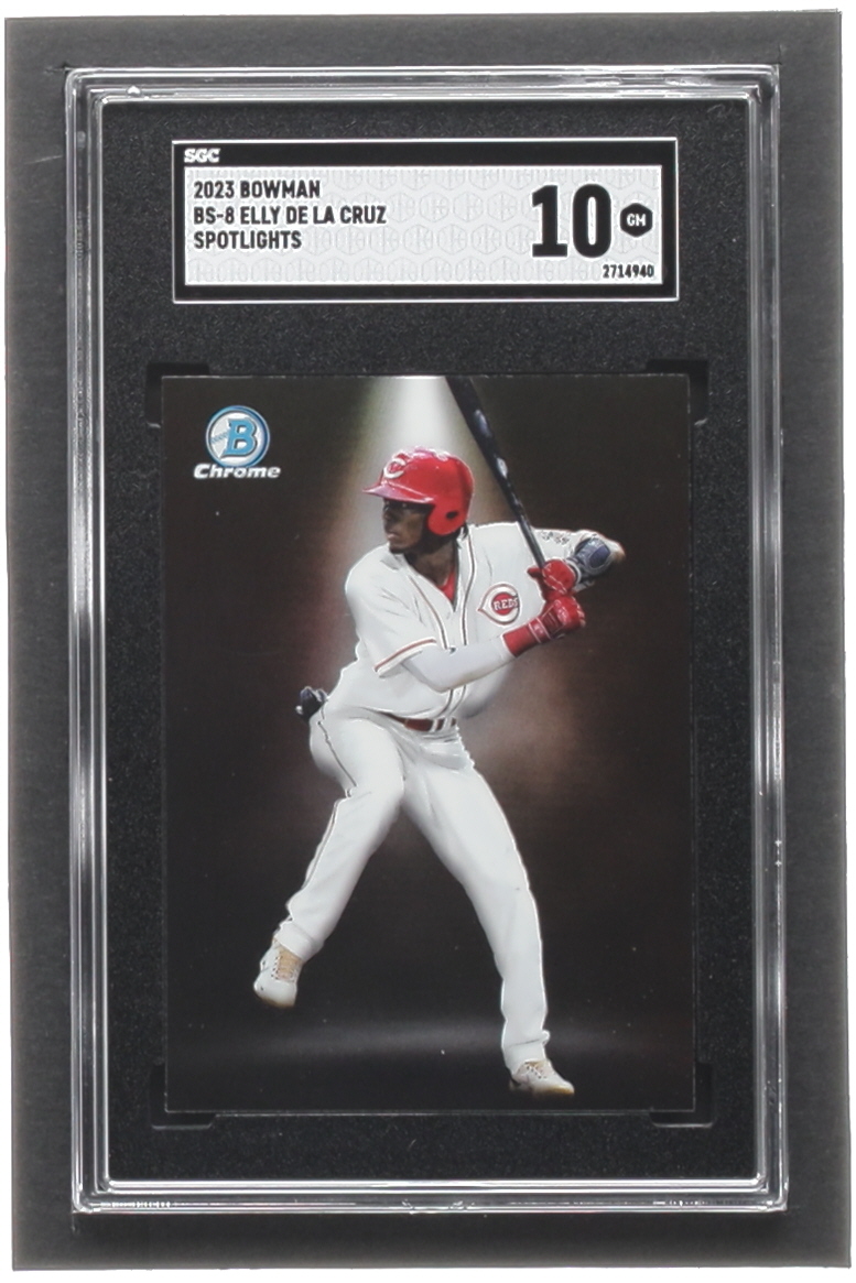 Elly De La Cruz 2023 Bowman Chrome Bowman Spotlights #BS8 RC (SGC 10) at PristineAuction.com Elly De La Cruz 2023 Bowman Chrome Bowman Spotlights #BS8 RC (SGC 10) at PristineAuction.com