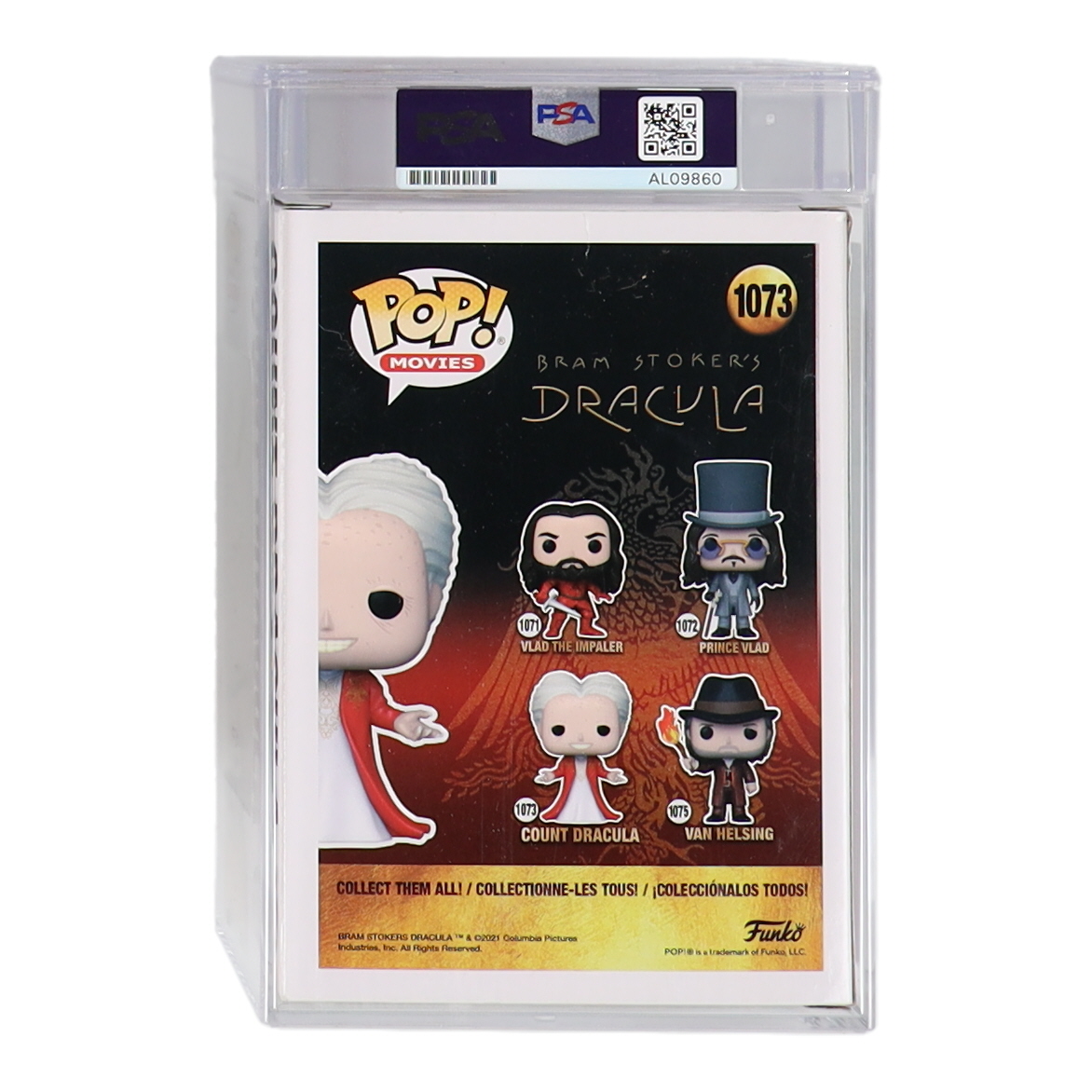 Gary Oldman Signed "Bram Stokers's Dracula" #1073 Count Dracula Funko Pop! Vinyl Figure (PSA | Autograph Graded PSA 10) at PristineAuction.com Gary Oldman Signed "Bram Stokers's Dracula" #1073 Count Dracula Funko Pop! Vinyl Figure (PSA | Autograph Graded PSA 10) at PristineAuction.com