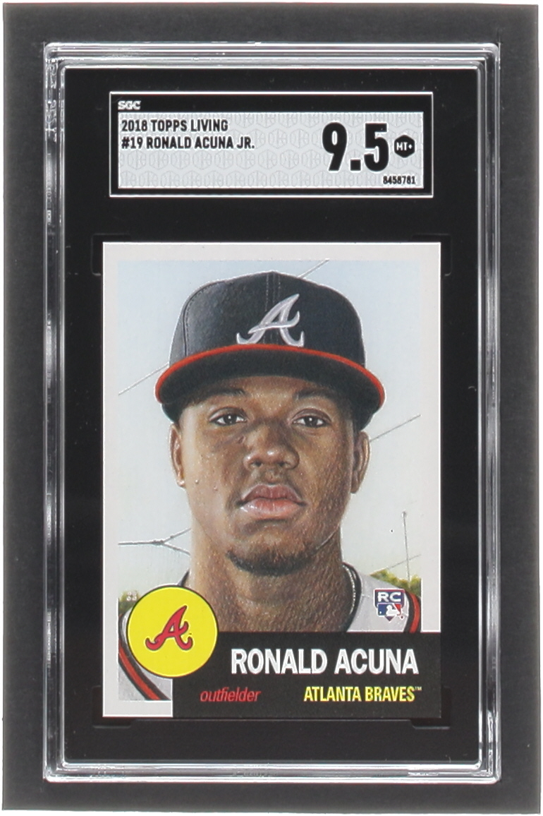 Ronald Acuna Jr. 2018 Topps Living #19 RC (SGC 9.5) at PristineAuction.com Ronald Acuna Jr. 2018 Topps Living #19 RC (SGC 9.5) at PristineAuction.com