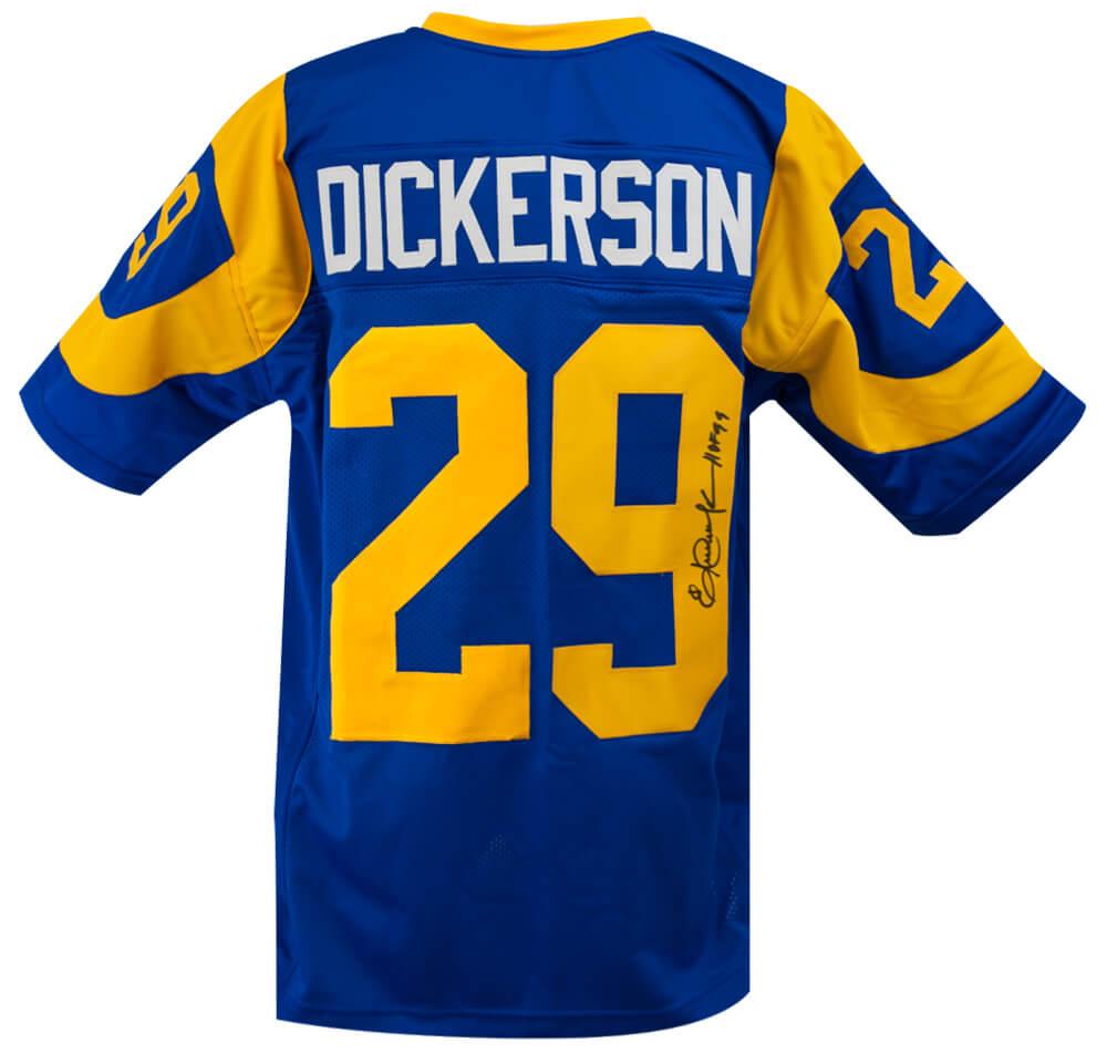 Eric Dickerson Signed Jersey Inscribed "HOF 99" (Schwartz) at PristineAuction.com Eric Dickerson Signed Jersey Inscribed "HOF 99" (Schwartz) at PristineAuction.com