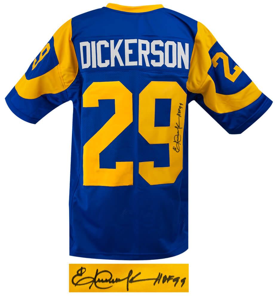 Eric Dickerson Signed Jersey Inscribed "HOF 99" (Schwartz) at PristineAuction.com Eric Dickerson Signed Jersey Inscribed "HOF 99" (Schwartz) at PristineAuction.com