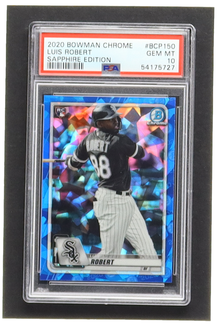 Luis Robert 2020 Bowman Chrome Sapphire Prospects #BCP150 RC (PSA 10) at PristineAuction.com Luis Robert 2020 Bowman Chrome Sapphire Prospects #BCP150 RC (PSA 10) at PristineAuction.com
