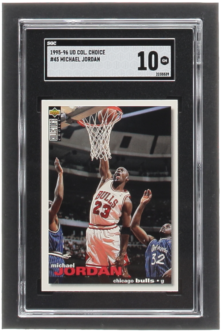 Michael Jordan 1995-96 Collector's Choice #45 (SGC 10) at PristineAuction.com Michael Jordan 1995-96 Collector's Choice #45 (SGC 10) at PristineAuction.com