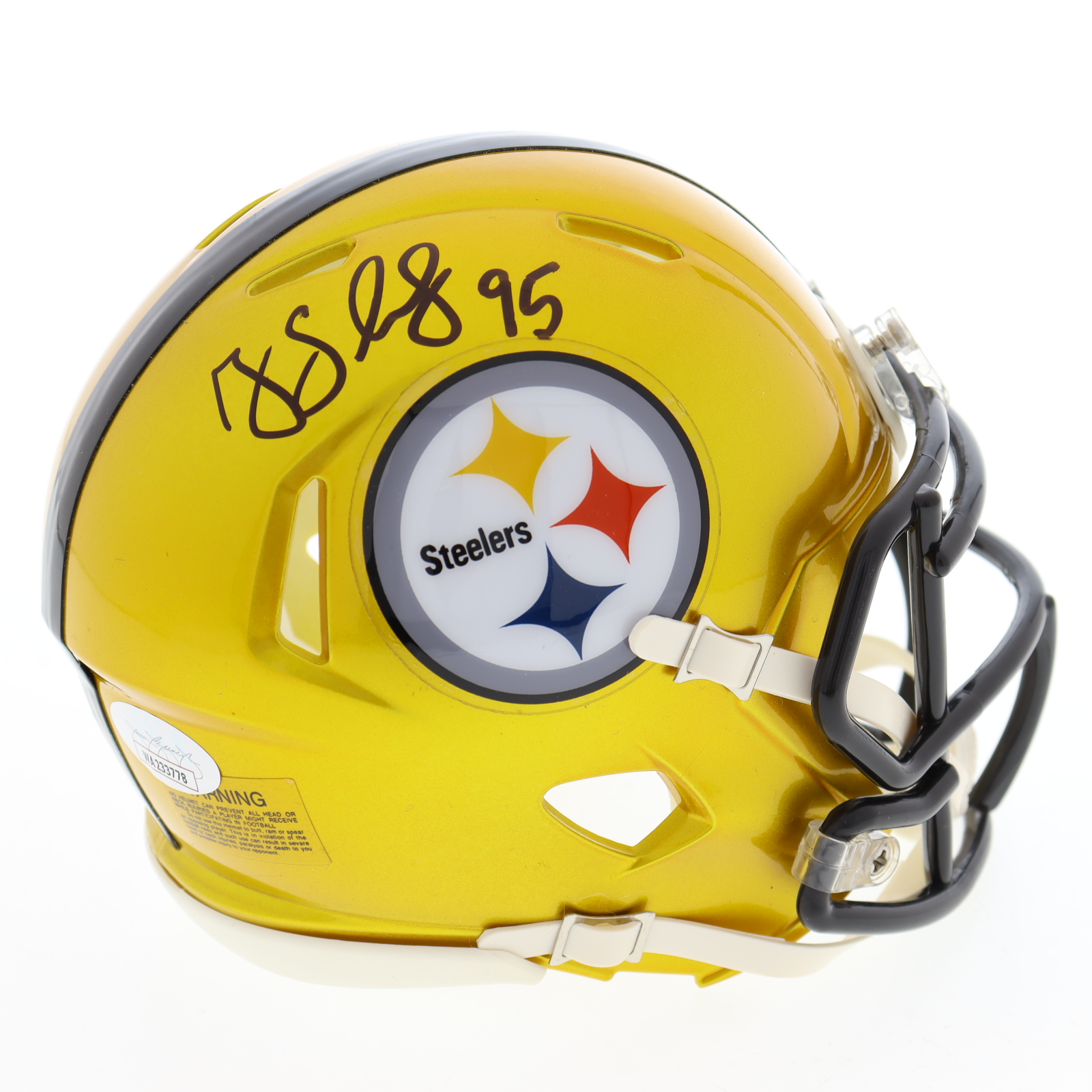 Greg Lloyd Signed Steelers Flash Alternate Speed Mini Helmet (JSA) at PristineAuction.com Greg Lloyd Signed Steelers Flash Alternate Speed Mini Helmet (JSA) at PristineAuction.com