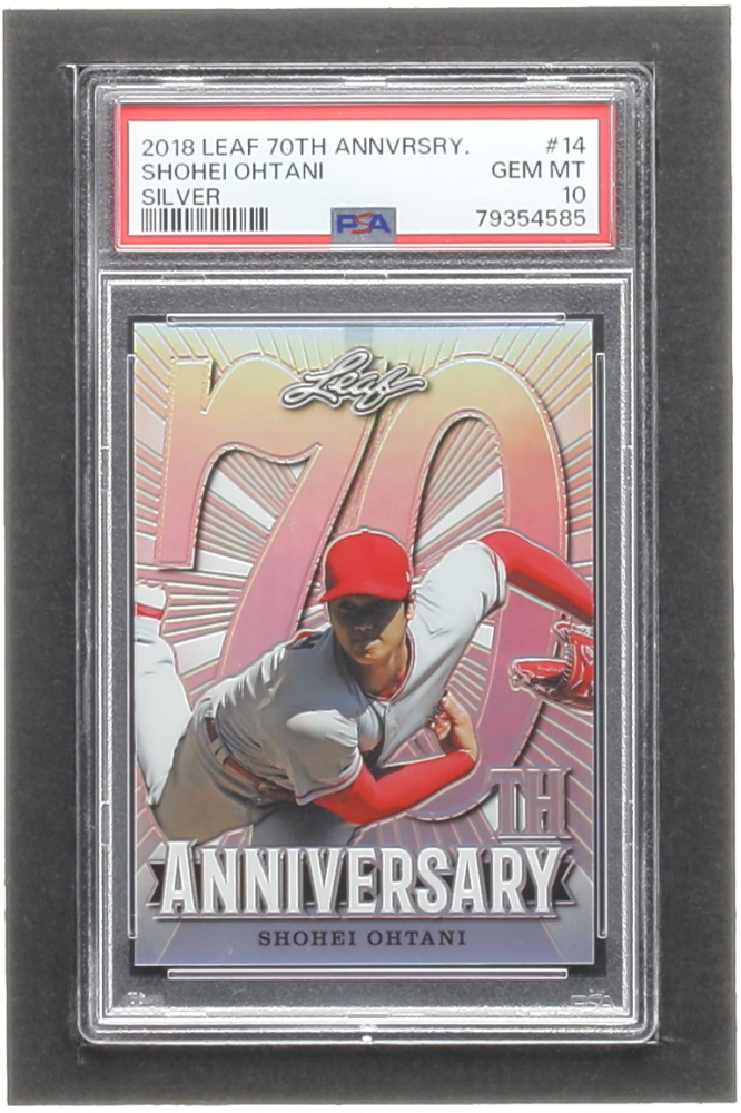 大谷翔平ルーキー2018 限定15⁄15 Leaf 70th ブラック|mercariメルカリ