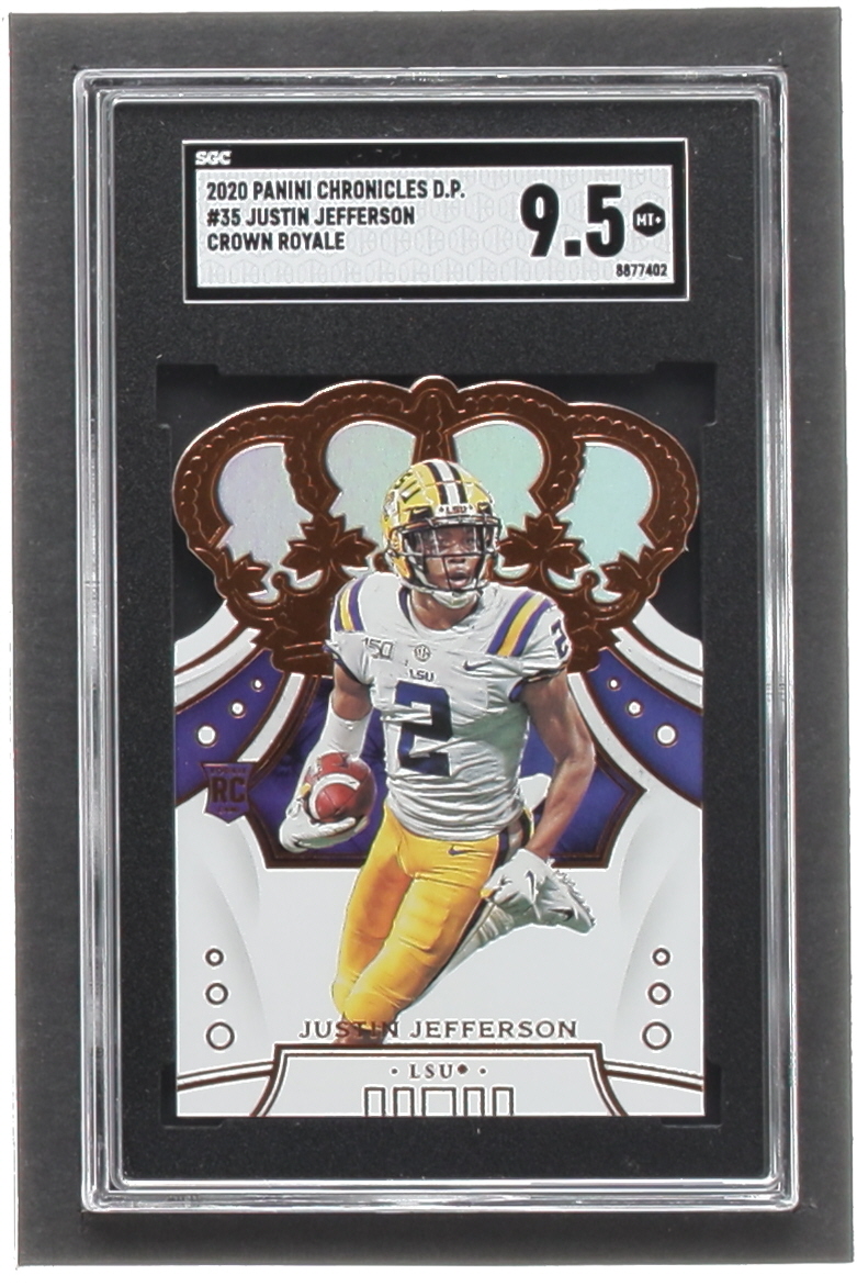 Justin Jefferson 2020 Crown Royale Draft Picks #35 RC (SGC 9.5) at PristineAuction.com Justin Jefferson 2020 Crown Royale Draft Picks #35 RC (SGC 9.5) at PristineAuction.com