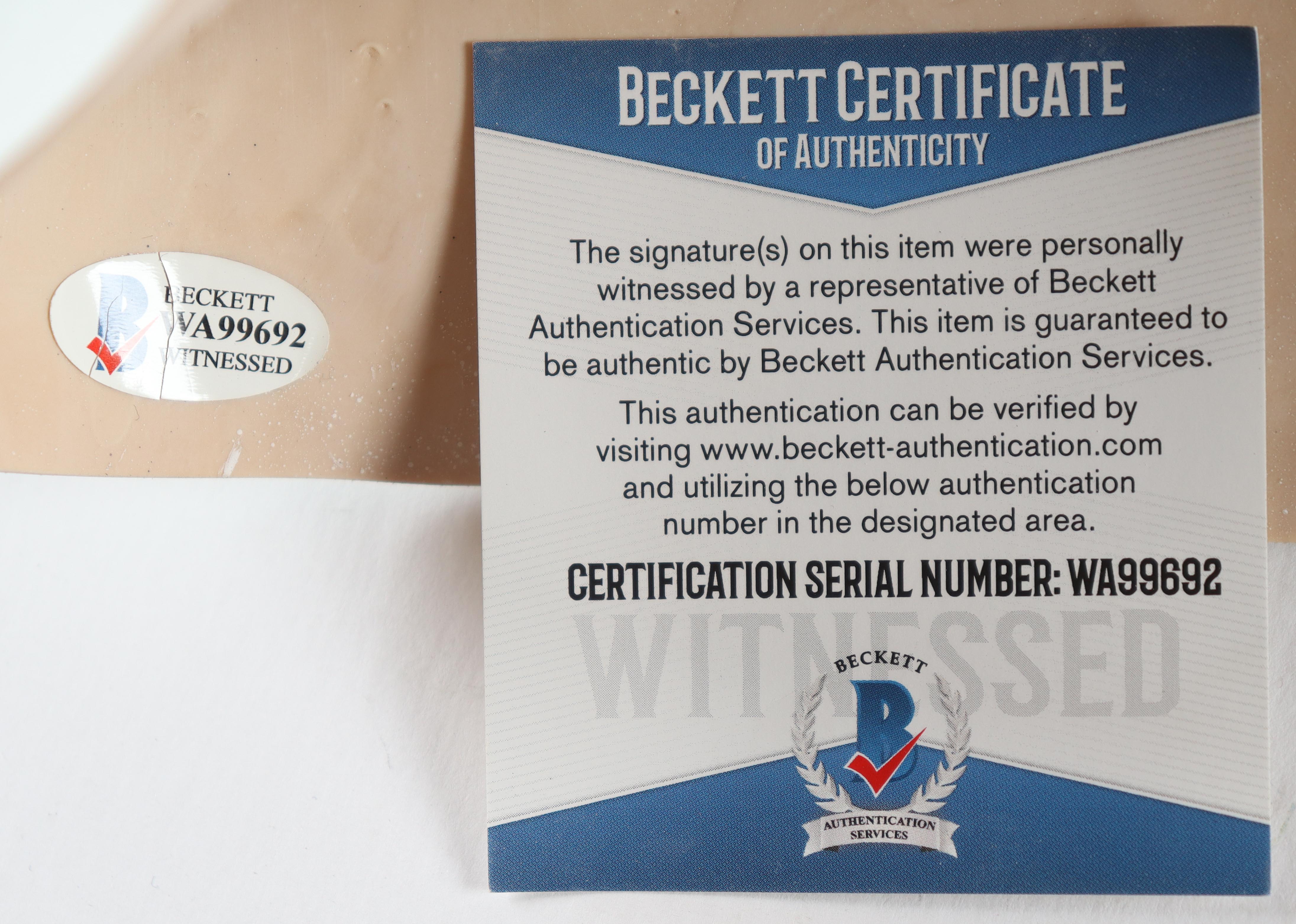 Nick Castle Signed "Halloween" Michael Meyers Mask Inscribed "The Shape" (Beckett) at PristineAuction.com Nick Castle Signed "Halloween" Michael Meyers Mask Inscribed "The Shape" (Beckett) at PristineAuction.com