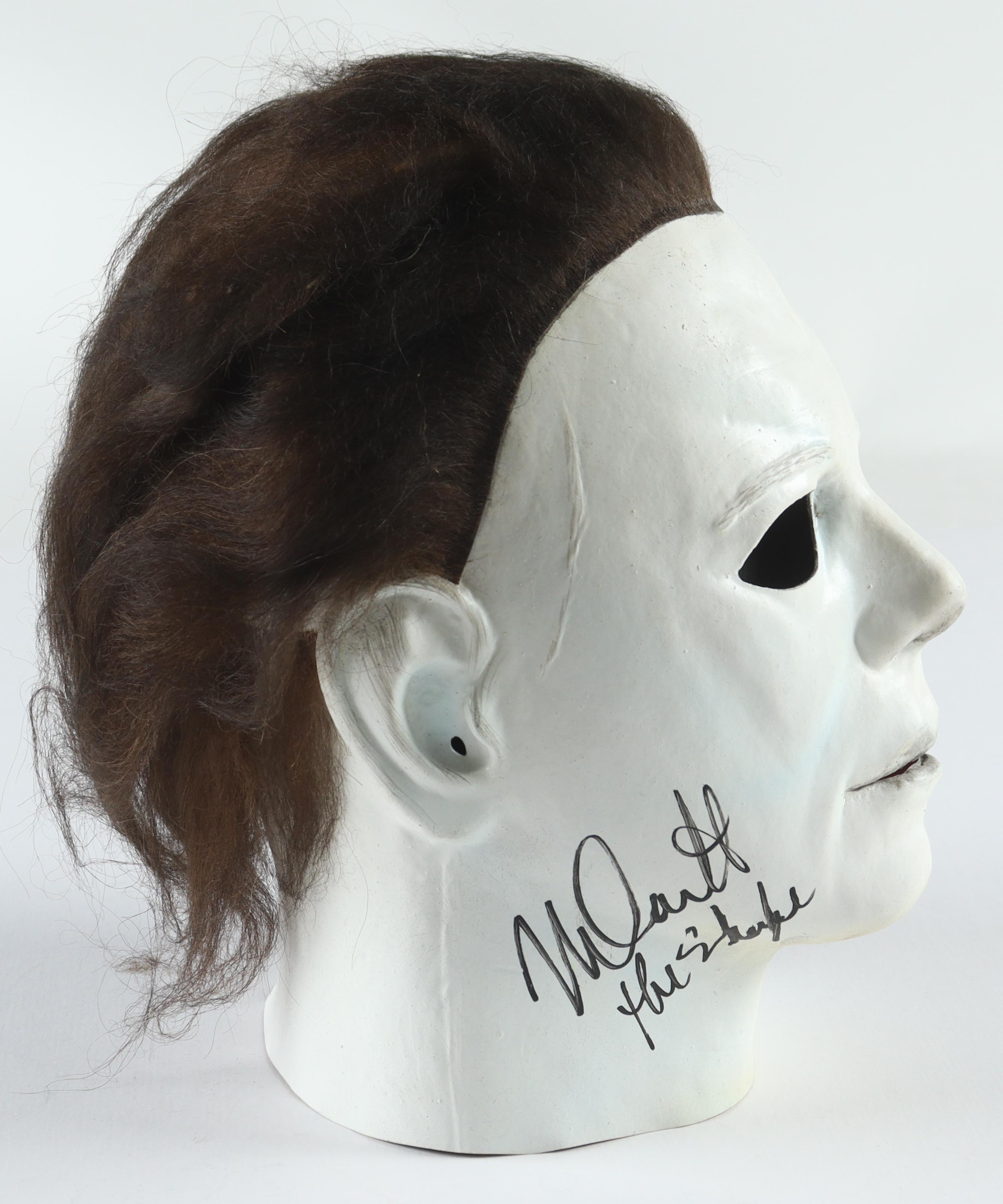 Nick Castle Signed "Halloween" Michael Meyers Mask Inscribed "The Shape" (Beckett) at PristineAuction.com Nick Castle Signed "Halloween" Michael Meyers Mask Inscribed "The Shape" (Beckett) at PristineAuction.com