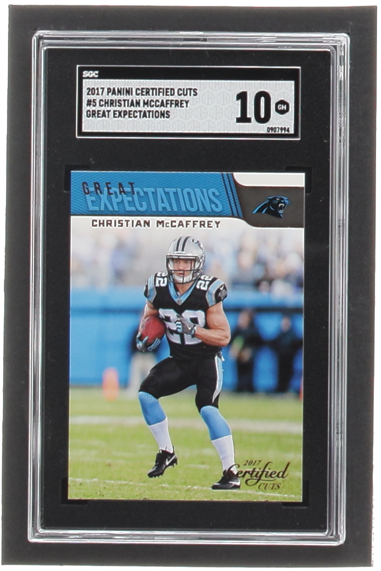 Christian McCaffrey 2017 Certified Cuts Great Expectations #5 RC (SGC 10) at PristineAuction.com Christian McCaffrey 2017 Certified Cuts Great Expectations #5 RC (SGC 10) at PristineAuction.com