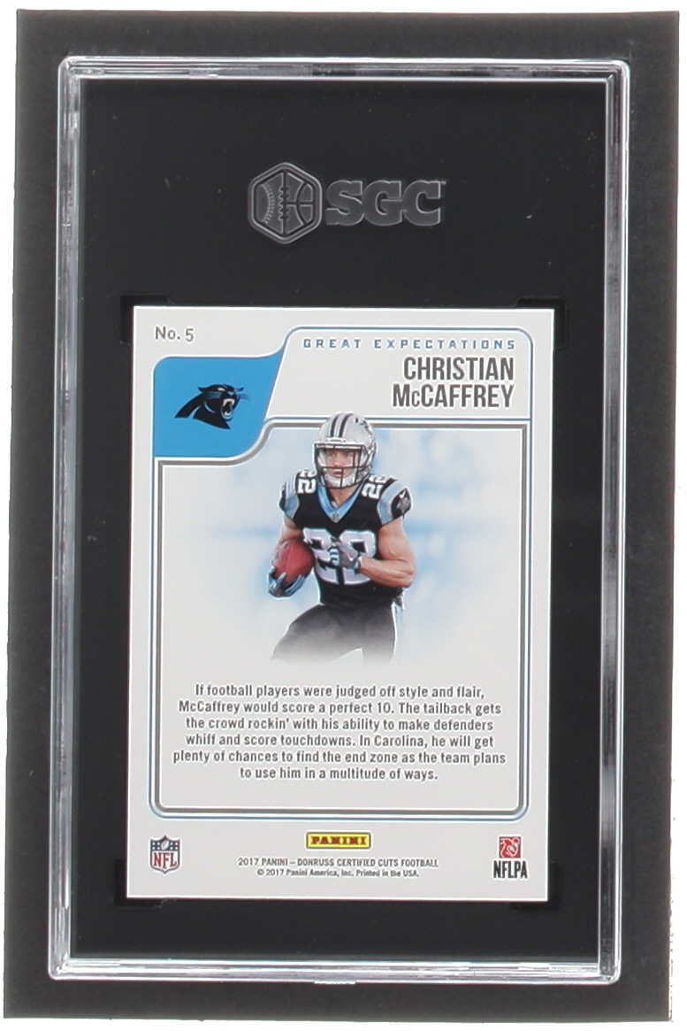 Christian McCaffrey 2017 Certified Cuts Great Expectations #5 RC (SGC 10) at PristineAuction.com Christian McCaffrey 2017 Certified Cuts Great Expectations #5 RC (SGC 10) at PristineAuction.com
