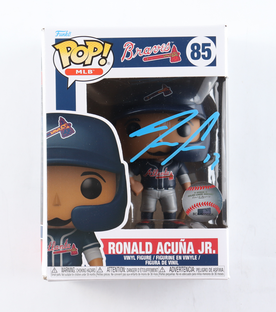 Ronald Acuna Jr. Signed Braves #85 Funko Pop! Vinyl Figure (Beckett) at PristineAuction.com Ronald Acuna Jr. Signed Braves #85 Funko Pop! Vinyl Figure (Beckett) at PristineAuction.com