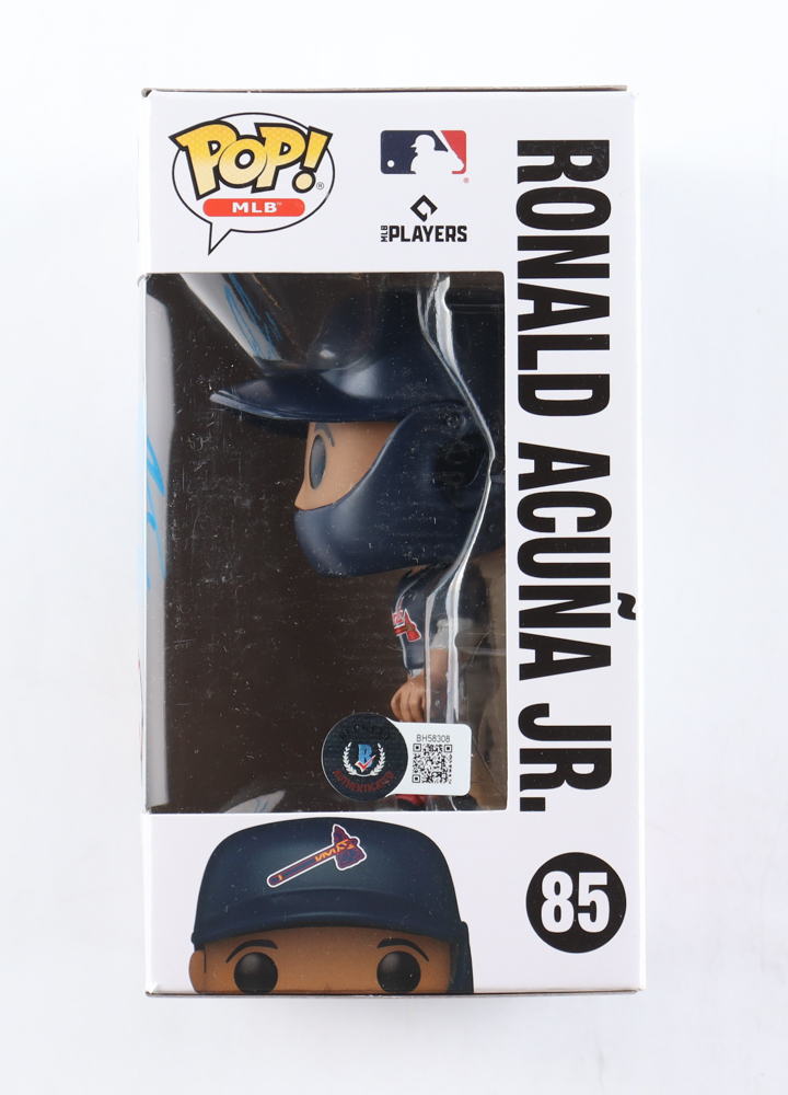 Ronald Acuna Jr. Signed Braves #85 Funko Pop! Vinyl Figure (Beckett) at PristineAuction.com Ronald Acuna Jr. Signed Braves #85 Funko Pop! Vinyl Figure (Beckett) at PristineAuction.com