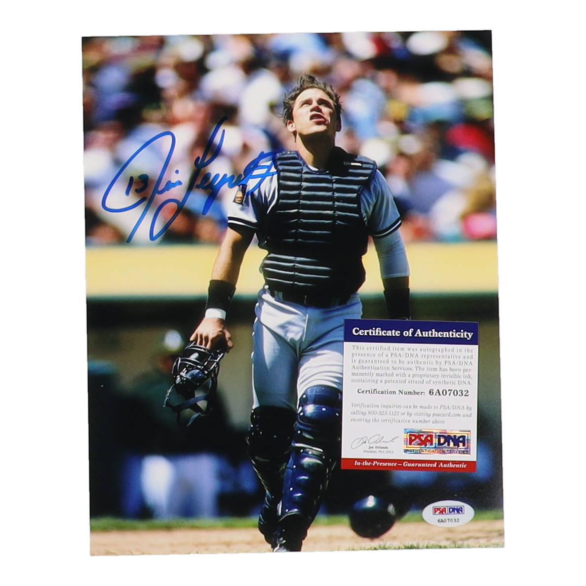 Jim Leyritz Signed Yankees 8x10 Photo (PSA) at PristineAuction.com Jim Leyritz Signed Yankees 8x10 Photo (PSA) at PristineAuction.com