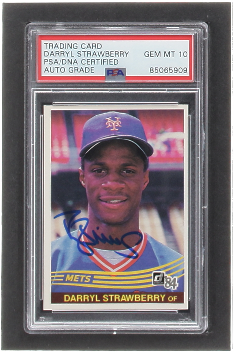Darryl Strawberry Signed 1984 Donruss #68 RC (PSA | Auto Grade 10) at PristineAuction.com Darryl Strawberry Signed 1984 Donruss #68 RC (PSA | Auto Grade 10) at PristineAuction.com