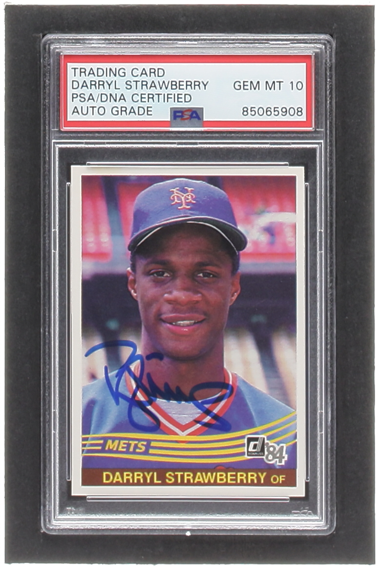 Darryl Strawberry Signed 1984 Donruss #68 RC (PSA | Auto Grade 10) at PristineAuction.com Darryl Strawberry Signed 1984 Donruss #68 RC (PSA | Auto Grade 10) at PristineAuction.com