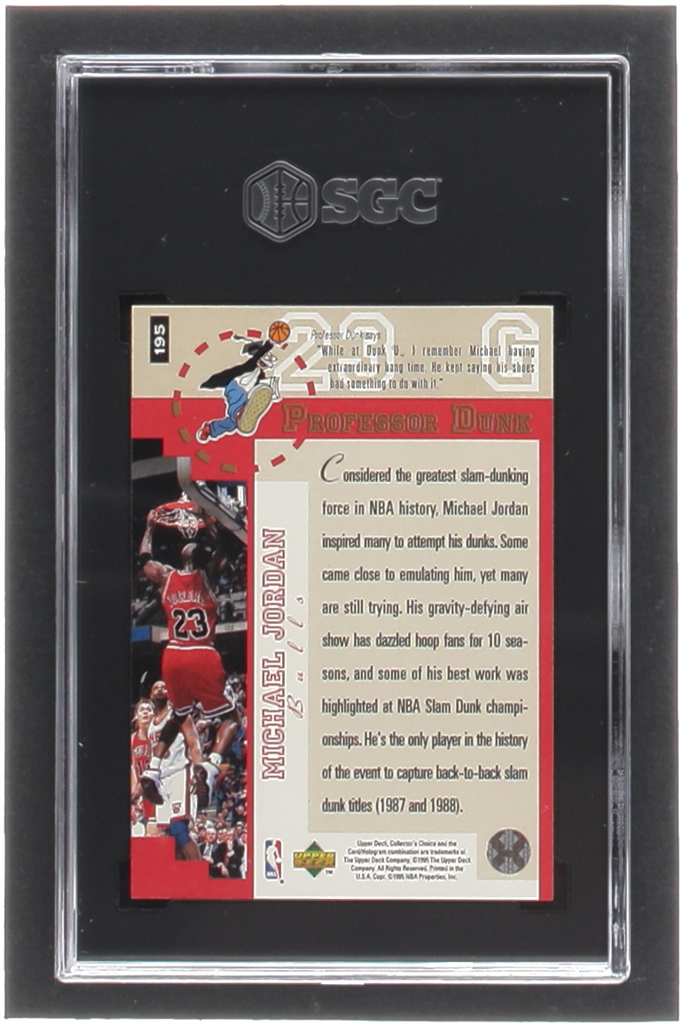 Michael Jordan 1995-96 Collector's Choice #195 PD (SGC 10) at PristineAuction.com Michael Jordan 1995-96 Collector's Choice #195 PD (SGC 10) at PristineAuction.com