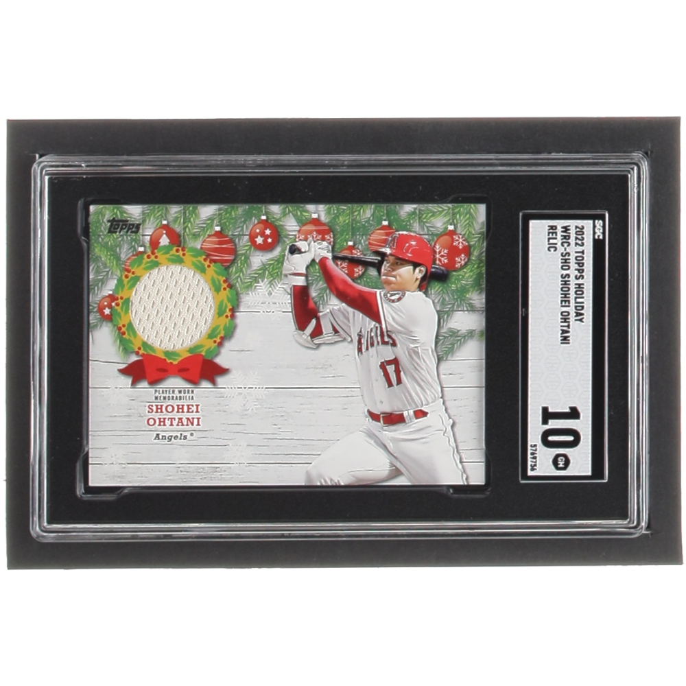 SHOHEI OHTANI 2022 TOPPS HERITAGE CLUBHOUSE COLLECTION RELICS CCRSO visual data 6