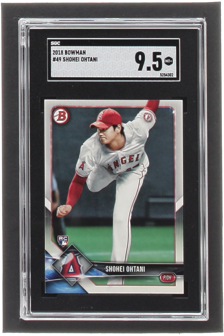 Shohei Ohtani 2018 Bowman #49 RC (SGC 9.5) at PristineAuction.com Shohei Ohtani 2018 Bowman #49 RC (SGC 9.5) at PristineAuction.com