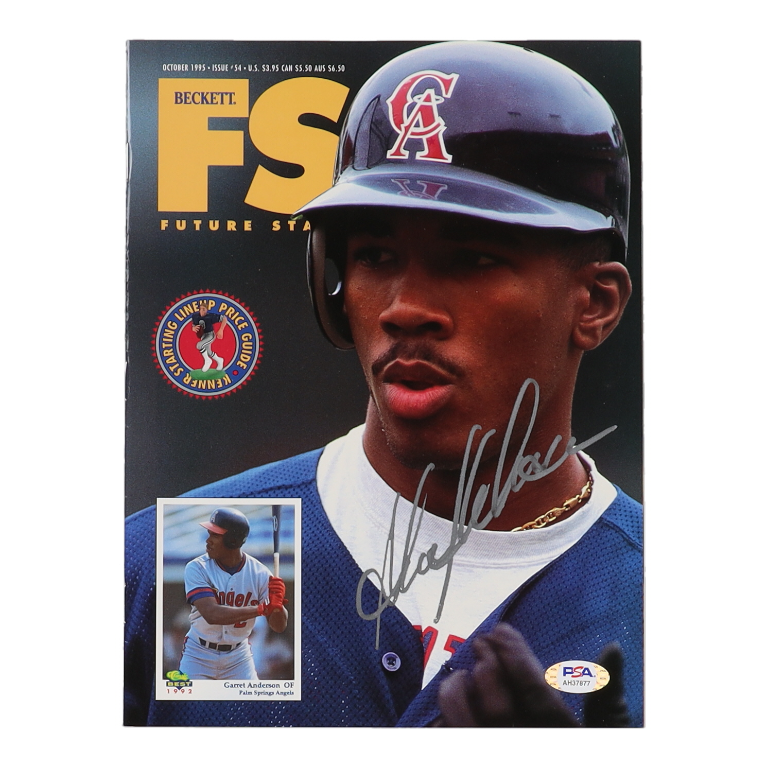 Garrett Anderson Signed Angels 1995 Beckett Future Stars Magazine (PSA) at PristineAuction.com Garrett Anderson Signed Angels 1995 Beckett Future Stars Magazine (PSA) at PristineAuction.com