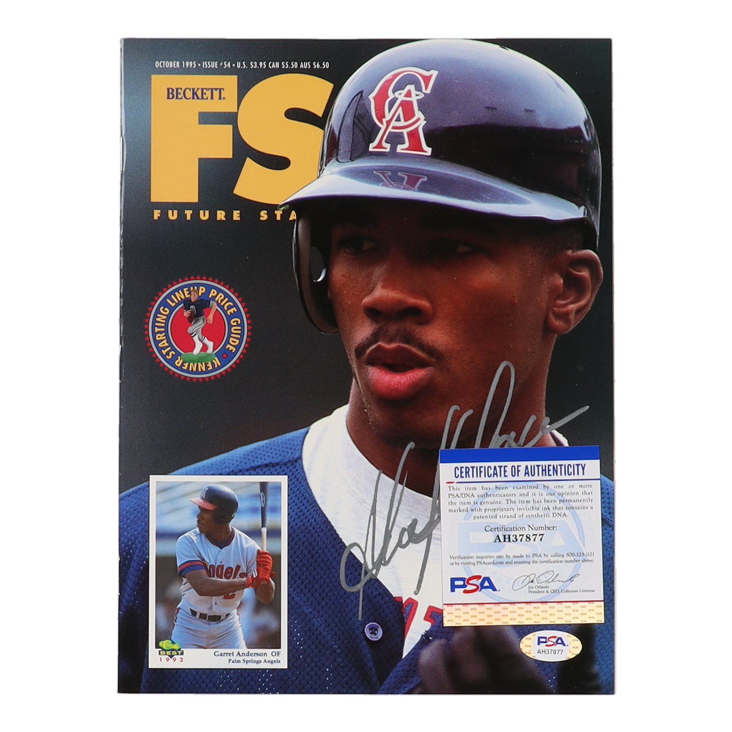 Garrett Anderson Signed Angels 1995 Beckett Future Stars Magazine (PSA) at PristineAuction.com Garrett Anderson Signed Angels 1995 Beckett Future Stars Magazine (PSA) at PristineAuction.com
