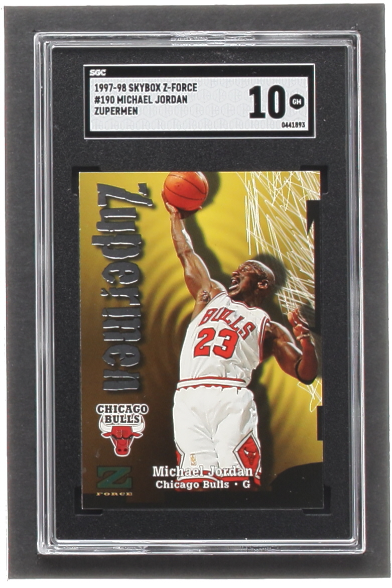 Michael Jordan 1997-98 Z-Force #190 ZUP (SGC 10) at PristineAuction.com Michael Jordan 1997-98 Z-Force #190 ZUP (SGC 10) at PristineAuction.com