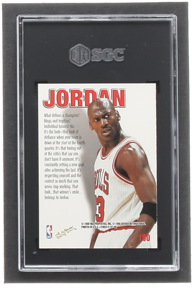 Michael Jordan 1997-98 Z-Force #190 ZUP (SGC 10) at PristineAuction.com Michael Jordan 1997-98 Z-Force #190 ZUP (SGC 10) at PristineAuction.com