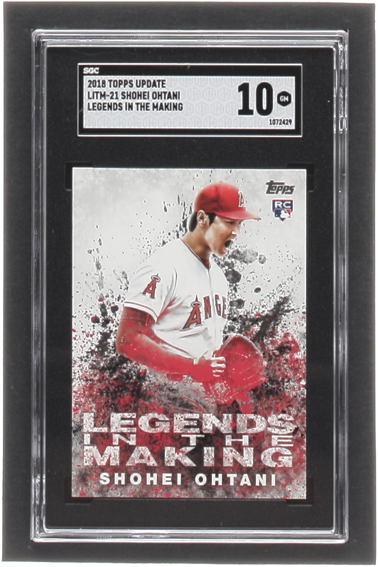 Shohei Ohtani 2018 Topps Update Legends in the Making #LITM21 RC (SGC 10) at PristineAuction.com Shohei Ohtani 2018 Topps Update Legends in the Making #LITM21 RC (SGC 10) at PristineAuction.com