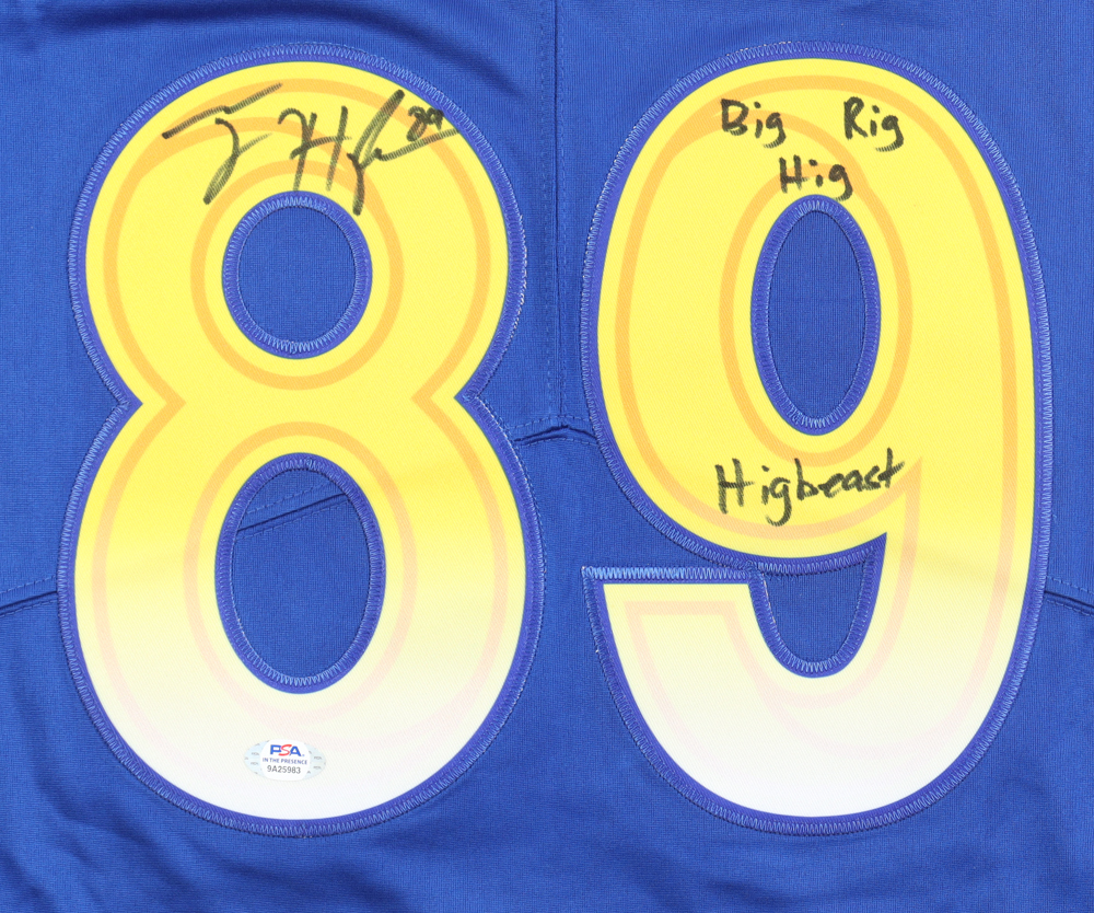 Tyler Higbee Signed Jersey Inscribed "Big Rig Hig" & "Higbeast" (PSA) at PristineAuction.com Tyler Higbee Signed Jersey Inscribed "Big Rig Hig" & "Higbeast" (PSA) at PristineAuction.com