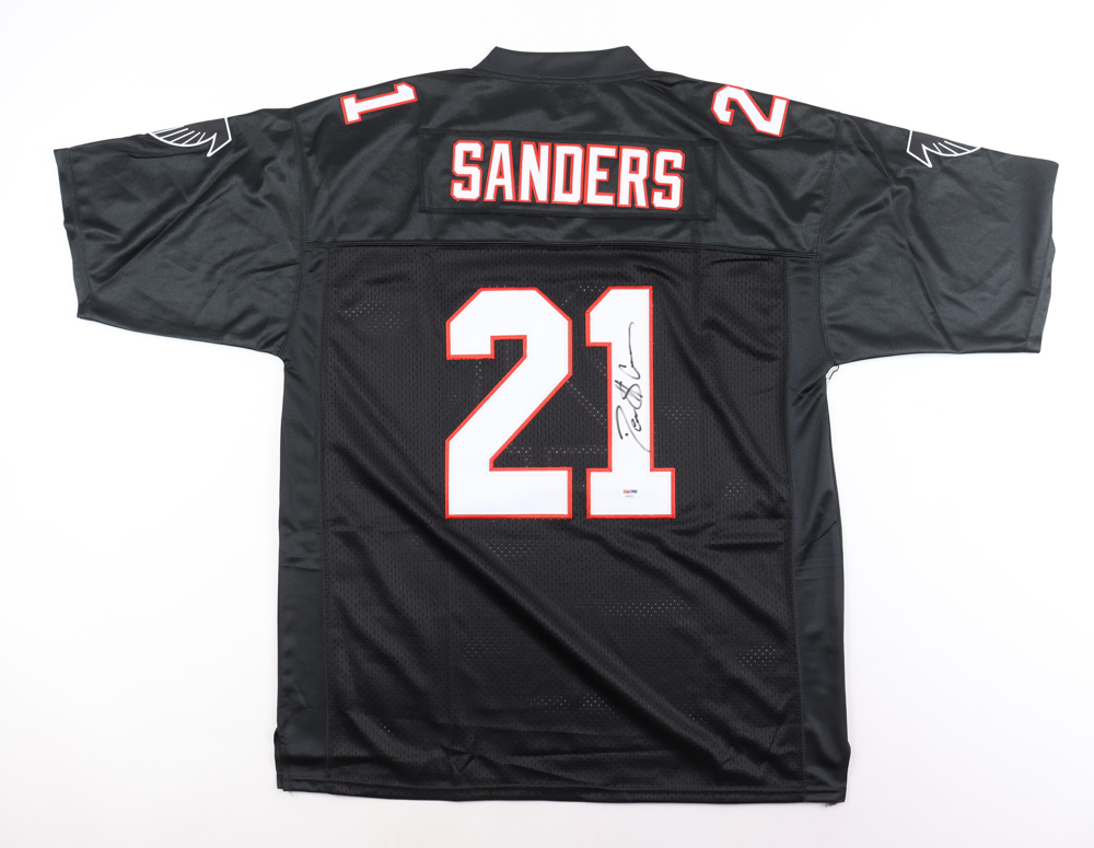 Deion Sanders Signed Jersey (PSA) at PristineAuction.com Deion Sanders Signed Jersey (PSA) at PristineAuction.com