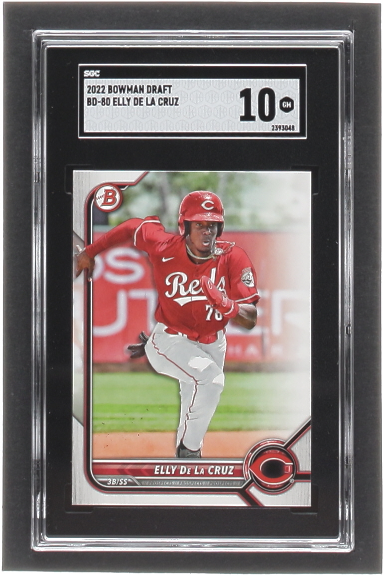Elly De La Cruz 2022 Bowman Draft #BD80 RC (SGC 10) at PristineAuction.com Elly De La Cruz 2022 Bowman Draft #BD80 RC (SGC 10) at PristineAuction.com