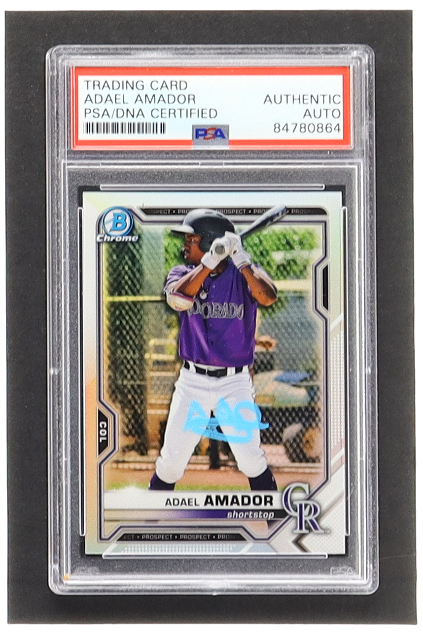 Adael Amador 2021 Bowman Chrome Draft #BDC195 RC (PSA) at PristineAuction.com Adael Amador 2021 Bowman Chrome Draft #BDC195 RC (PSA) at PristineAuction.com