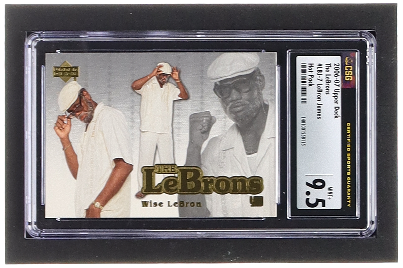 LeBron James 2006-07 UD Reserve The LeBrons Gold #LBJ7 (CSG 9.5) at PristineAuction.com LeBron James 2006-07 UD Reserve The LeBrons Gold #LBJ7 (CSG 9.5) at PristineAuction.com