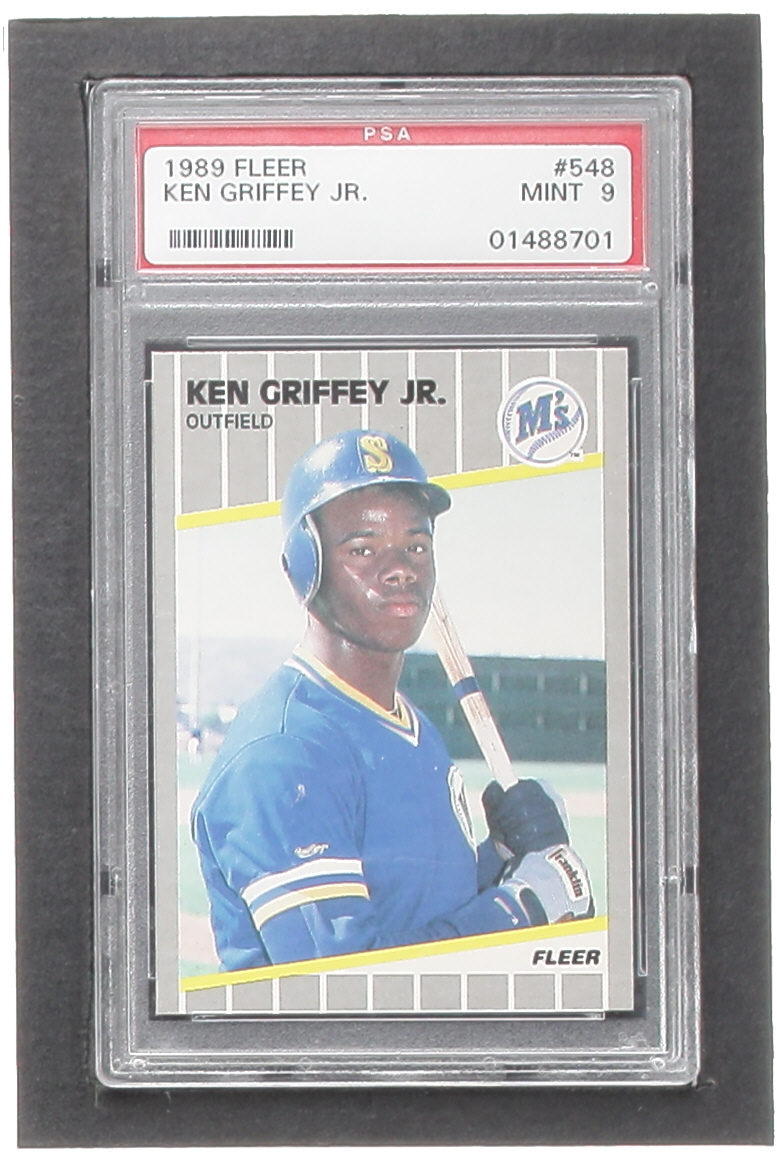 Ken Griffey Jr. 1989 Fleer #548 RC (PSA 9) at PristineAuction.com Ken Griffey Jr. 1989 Fleer #548 RC (PSA 9) at PristineAuction.com